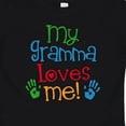 thumbnail image 4 of Inktastic My Gramma Loves Me Grandson Granddaughter Boys or Girls Baby T-Shirt, 4 of 5