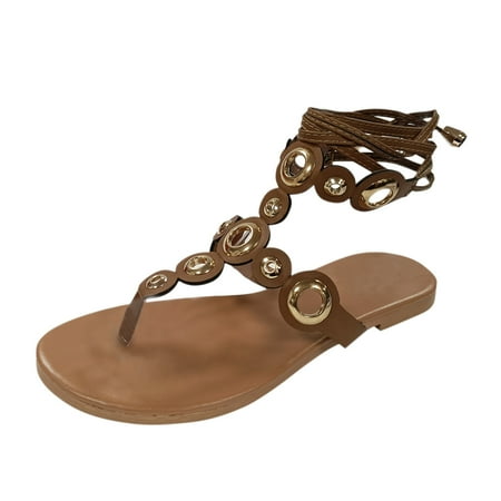

Qufokar Cute Flip Flops for Women Size 11 Flip Flop Women Sandals Fashion Peep Retro Sandals Toe Flat Summer Sandals Women Straps Women S Sandals