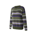 thumbnail image 2 of Sedceaty Women's Autumn Winter Casual Sweater Long Sleeve Round Neck Vintage Pattern Print Knitwear, 2 of 8