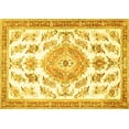 thumbnail image 1 of Ahgly Company Indoor Rectangle Medallion Yellow Traditional Area Rugs, 3' x 5', 1 of 4