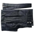 thumbnail image 4 of Ceisia Men Solid PU Leather Pleated Kilt Scottish Festival Casual Mini Skirt With Adjustable Belt Black XL Gift, 4 of 6