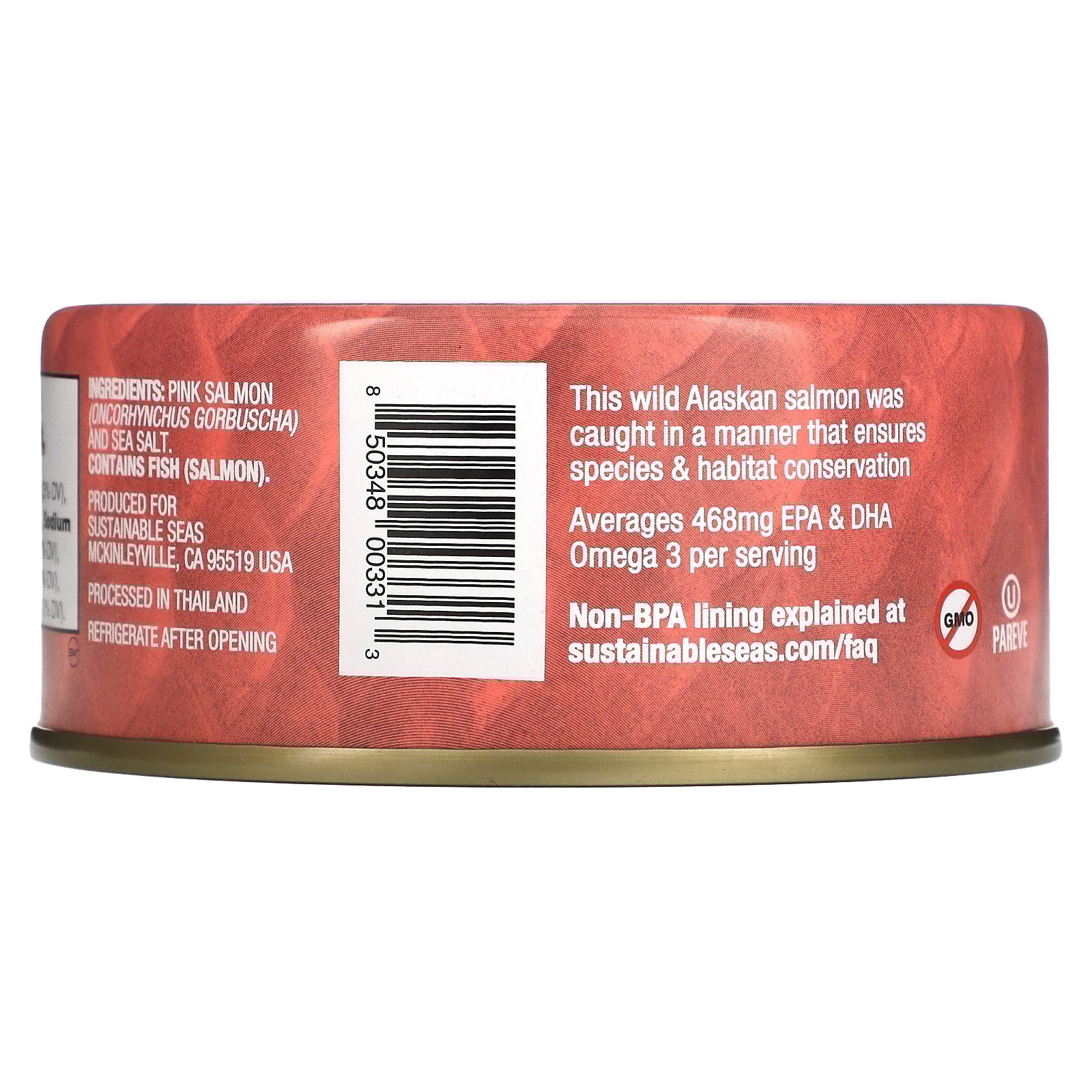 thumbnail image 4 of Sustainable Seas Wild Pink Salmon, Skinless & Boneless, 5 oz (142 g), 4 of 6