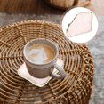 thumbnail image 4 of Natural Pink Crystal Coaster Delicate Crystal Coaster Decorative Golden Side Cup Mat, 4 of 4