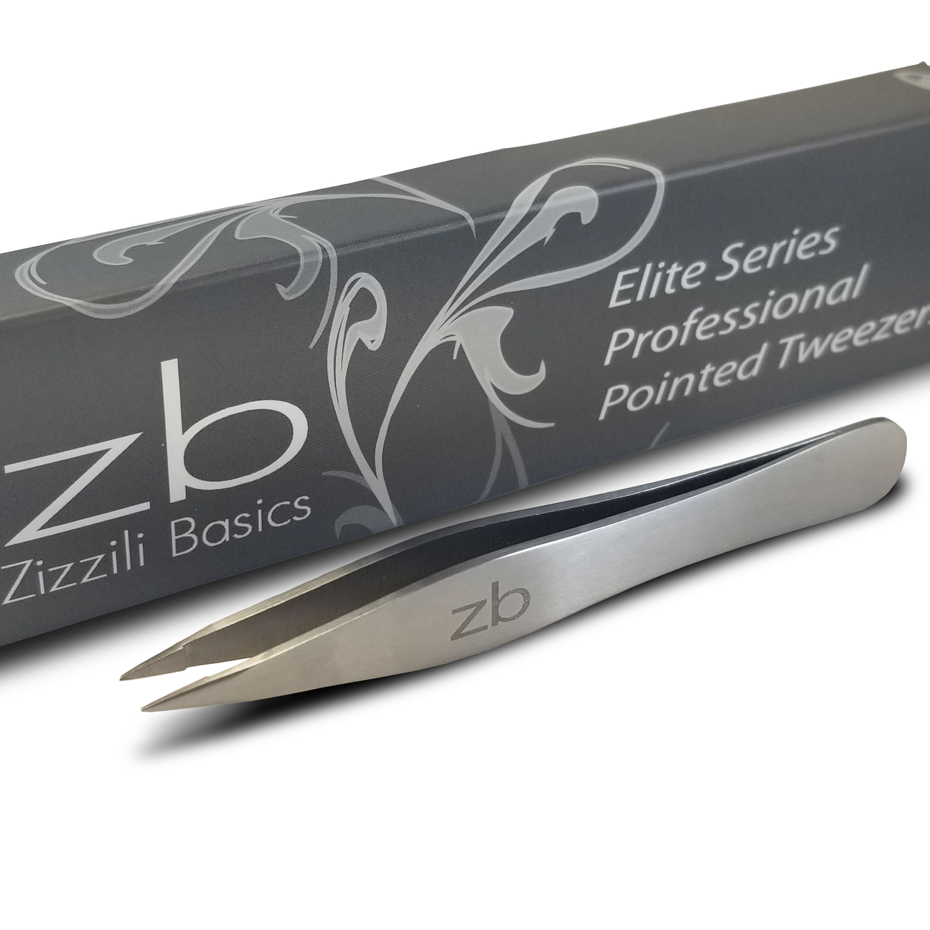 Zizzili Basics Elite Series Pointed Tweezers Surgical Grade Stainless