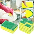 thumbnail image 1 of 24 Pack Sponge Individually Packed Bulk Kitchen Dishwashing Sponge Scratch Resistants Scouring Pad, 1 of 6