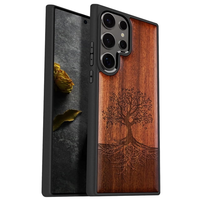 Funda de teléfono Carveit Wood para Samsung Galaxy S25 Ultra