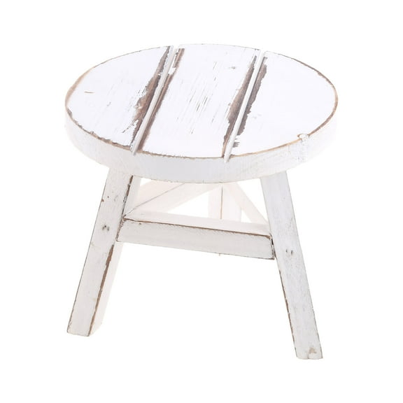 Multicolor Wooden Baby Pose Photo Props Stool Brown Posing Three-legged Stool Table Decorations