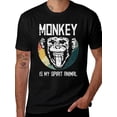 thumbnail image 2 of Monkey Spirit Animal Graphic Tee - Fun Novelty T-Shirt, 2 of 22