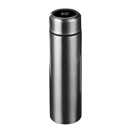 

Vacuum Insulated Water Bottle Stainless Steel Temperature Display Travel Camping