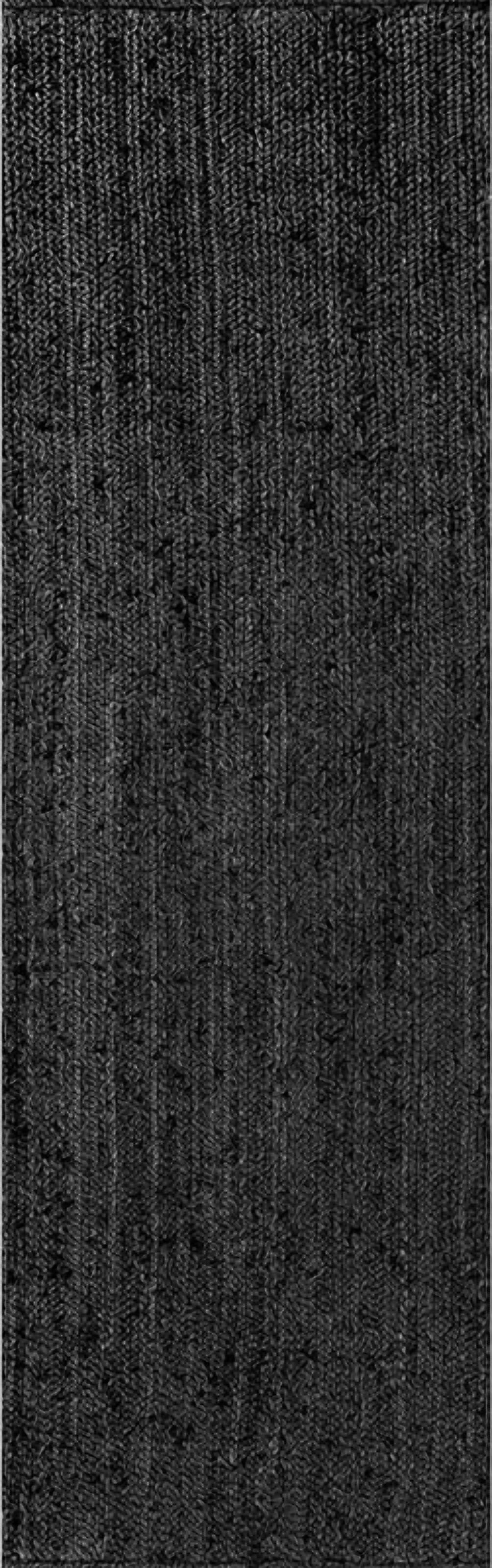2x4 Ft Black Jute Area Rug | Handmade | Solid Farmhouse Design | Natural Jute Rug for Living Room | Dining Room | Bedroom | Kitchen | Hallway | Entryway