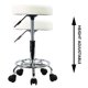 thumbnail image 5 of Silla con ruedas KKTONER de piel sintética regulable en altura, 5 of 8