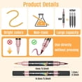 thumbnail image 6 of 24 Pack Dual Brush Tip Glitter Markers, 48 Colors, 20ml Metallic Shimmer Paint Pens for Card Making, DIY Crafts, Graffiti, Journaling, Writing & Adult Coloring, Non-Toxic Art Supplies, 6 of 9
