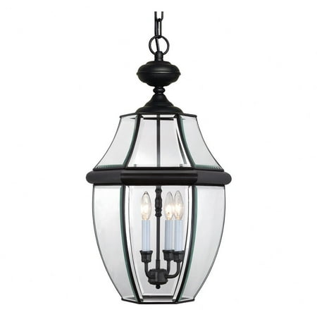 NY1179K-Quoizel Lighting-Newbury - 3 Light Large Hanging Lantern-Mystic Black Finish