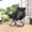 DEEPGREYWITHBLACK, variant on HABUTWAY Oversized Rocking Camping Chair for Adults 400lbs, Heavy Duty Outdoor Rocker with Cup Holder & Headrest, Foldable Portable Deep Green