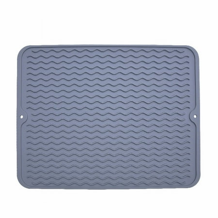 

OHLBIS Clearance Silicone Dish Drying Mat For Multiple Usage Easy Clean Heat Silicone Mat For Kitchen Counter Or Sink Refrigerator Or Drawer Liner