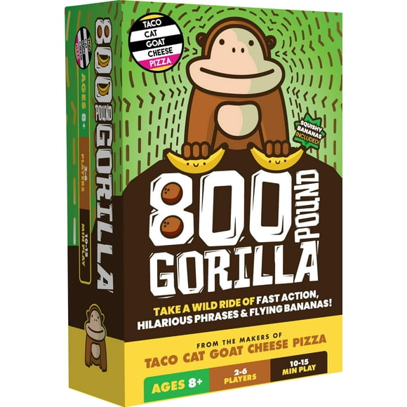 Juego de mesa Dolphin Hat Games Gorilla Kids de 800 libras para 8 o más de 2 a 6 jugadores