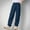 Navy, variant on Juslio Girls Pants Solid Casual Loose Comfortable Work Ankle Tied With Pockets Sports Beige