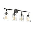 thumbnail image 2 of CHLOE Cheryl Contemporary 4 Light Rubbed Bronze Bath Vanity Fixture 30" Width, 2 of 7