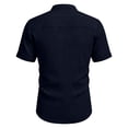 thumbnail image 4 of CONZONE Mens Buttons Down Shirts Short Sleeve Shirts for Men Trendy Solid Color Slim Soft Lightweight Summer Tops, 4 of 7