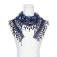 thumbnail image 2 of INSPIRE CHIC Chal de Encaje Mantilla de Tul, Cubierta Triangular para la Cabeza, Velo de Iglesia para Misa, Damas de Honor de Boda 51.2"x15.7" Azul Marino, 2 of 5