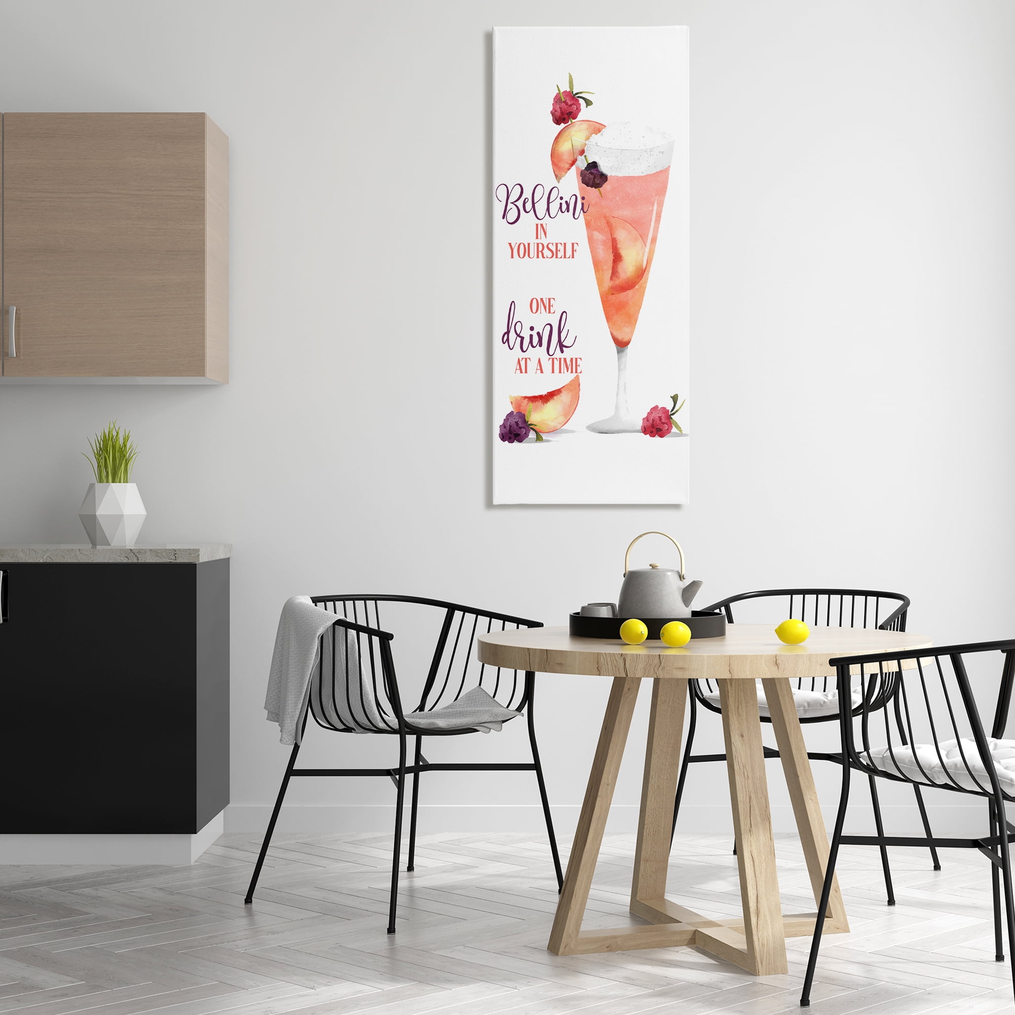 Stupell Industries Fun Summer Drink Pun Food & Beverage Painting Wrapped Canvas Art Print Wall Art, 20 x 48