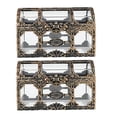 thumbnail image 1 of KAKOWELY 2pcs Small Treasure Chest Plastic Transparent Pirate Treasure Box Crystal Jewelry Box,4.13"X3.15"X2.56", 1 of 4