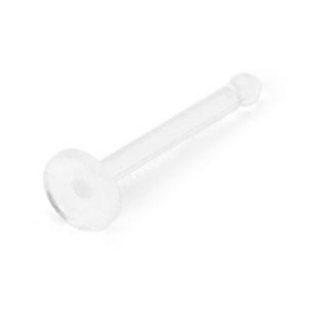 - Bioplast Nose Bone Retainer With Flat Back,Gauge (Thickness):18 (1.0Mm)