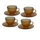 thumbnail image 4 of Juego de 4 tazas de té en miniatura para casa de muñecas, vajilla pequeña, comida, adorno, modelo Marrón, 4 of 9