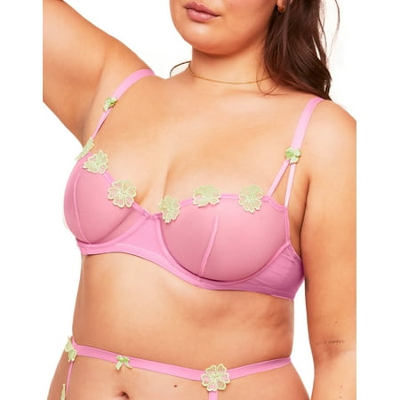 

Adore Me Meadow Unlined Balconette Women s Bra Plus and Regular Sizes