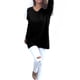 thumbnail image 1 of Suéteres de otoño para mujer con cuello en V sólido Jerseys de manga larga Tops de invierno Blusa suelta Methold FS6436-14, 1 of 2