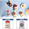 thumbnail image 3 of Juego de 5 imanes de resina NQ para refrigerador con alimentos en 3D decorativos, 3 of 5
