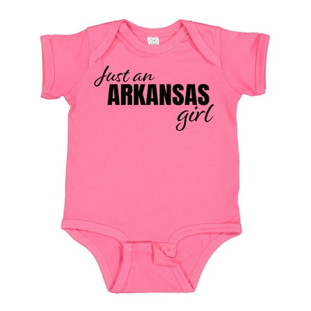 

Inktastic Just an Arkansas Girl Born and Raised Gift Baby Girl Bodysuit