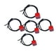 thumbnail image 1 of Bandas elásticas para el cabello Sunnimix Mujer 5 Piezas Lazo Rojo y Negro, 1 of 8