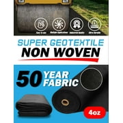 Super Geotextile 6 oz Non Woven Needle Punched Geotextile Filter Fabric - 50 Year Fabric 4 x 250