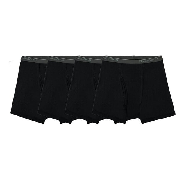 Bóxer Fruit of the Loom para Hombre Bóxer Trunk Low Rise Algodón Sustentable Multicolor 4 Piezas Talla M