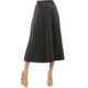 thumbnail image 1 of Falda plisada vinipiel color Negro AMAD casual para mujer talla M, 1 of 5