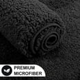 thumbnail image 5 of Plush Thick Bathroom Rugs, Super Elastic Soft Fluffy Luxury Bath Mat for Bathroom, Non-Slip Water Absorbent, Easier to Dry, Machine Washable Bath Rug Runner, 20"×32", Black, 5 of 7