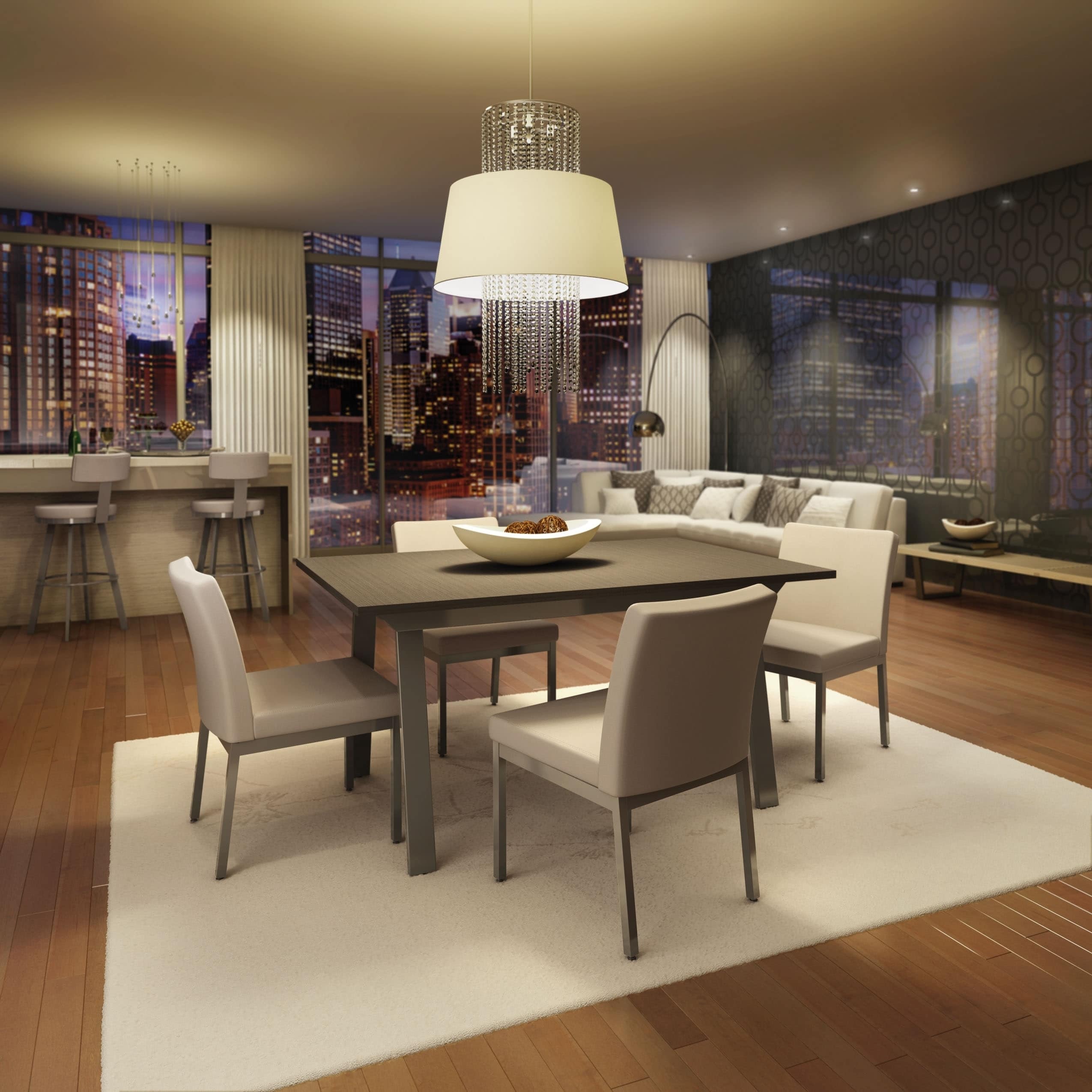 Amisco Drift Perry 7 Piece Dining Table Set