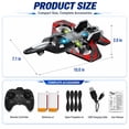 thumbnail image 3 of JoyStone Foam Remote Control Airplane, Jet Fighter RC Plane Stunt Drone Toy with LED Lights & 360° Spin, Easy to Fly RC Glider for Kids Adults, 3 of 8