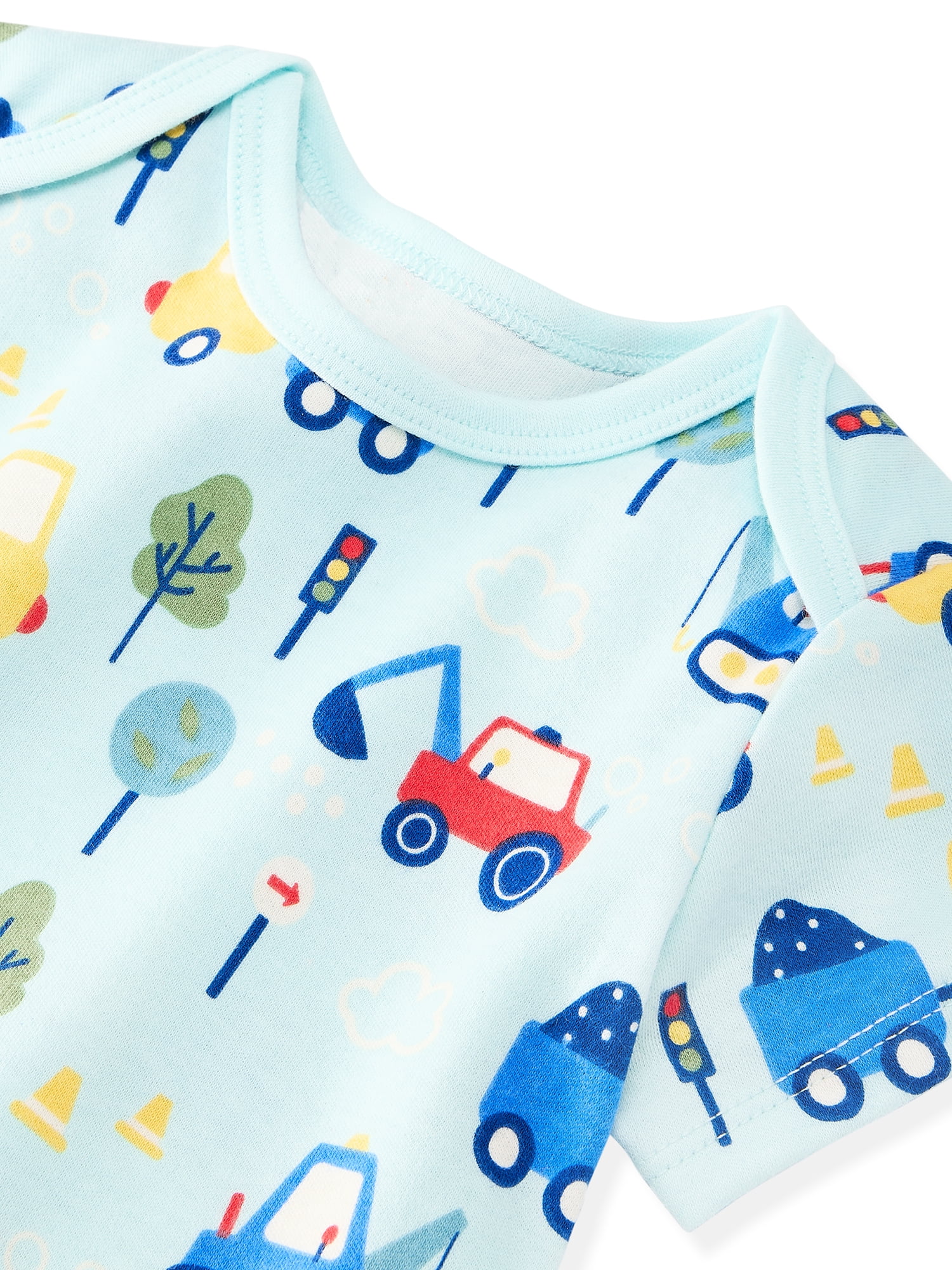 Garanimals Newborn & Baby Boy Cotton Lap-Shoulder Short-Sleeve Bodysuit, Sizes 0–24M