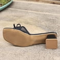thumbnail image 2 of Xucatan Open Toe High Heel Mules for Women, Shiny Patent Leather Sandals, Plus Size Friendly Elegant Evening Footwear Gift, 2 of 6