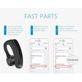 thumbnail image 4 of Bluetooth Earphone Headsets Office Handsfree Bluetooth Headset Headphones with Mic Voice Control Music Earbud (Black), 4 of 7