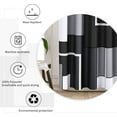 thumbnail image 6 of Shower Curtains for Bathroom Shower Curtains Set Modern Geometric Standard Bathroom Curtains Shower Curtain Polyester Heavy Duty for Hotels Bathtubs, 36x72 Black, 6 of 6