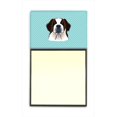 thumbnail image 1 of Carolines Treasures BB1184SN Checkerboard Blue Saint Bernard Refiillable Sticky Note Holder Or Postit Note Dispenser, 3 x 3 In., 1 of 1