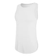 thumbnail image 5 of Simua Women Round Neck Tank Tops Solid Color Casual Loose Sleeveless Blouse For Spring Summer Daily Office Outdoor, 5 of 8