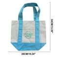 thumbnail image 2 of Trader Joe's  Mini Canvas Tote Bag Pastel 2025 LIMITED EDITION Blue, 2 of 5