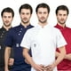 thumbnail image 4 of Cateissary Chaqueta de Chef, delantal de cocina de algodón, ropa de tres botones, camisas de verano de carnicero para hombres, suministros de Negro 4XL, 4 of 6