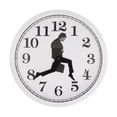 thumbnail image 1 of Bearachild Reloj de pared para caminar, reloj de arte moderno colgante silencioso, alimentado por batería, reloj decorativo ampliamente utilizado para el Decoración del hogar Blanco Bearachild HA027299-01, 1 of 1