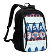 thumbnail image 1 of Balery Cute Gnomes in USA Mochila con carga USB para hombre y mujer - Mochila impermeable y antirrobo para portátil con puerto USB para viajes, trabajo, estudios y universidad, 1 of 7