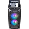 thumbnail image 3 of Gabinete Gamer COOLER MASTER MasterBox TD300 Mesh Micro ATX 2 Fan Cristal Templado ARGB Negro Cooler Master Mini Torre Mstercase TD300 3D Poligonal Panel de Vidrio Templado TD300 KGNN S00, 3 of 5